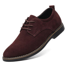 将图片加载到图库查看器,Pointed Toe Casual Soft Suede Business Office Oxfords