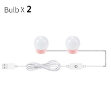 将图片加载到图库查看器,CanLing LED 12V Makeup Mirror Light Bulb Hollywood Vanity Lights Stepless Dimmable Wall Lamp 6 10 14Bulbs Kit for Dressing Table