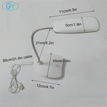 将图片加载到图库查看器,LED Desk Lamp Foldable Dimmable Touch Table Lamp DC5V USB Powered table Light 6000K night light touch dimming portable lamp
