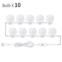 将图片加载到图库查看器,CanLing LED 12V Makeup Mirror Light Bulb Hollywood Vanity Lights Stepless Dimmable Wall Lamp 6 10 14Bulbs Kit for Dressing Table