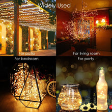 将图片加载到图库查看器,IR Dimmable 11m/21m/31m/51m LED Outdoor Solar String Lights solar lamp for Fairy Holiday Christmas Party Garland Lighting