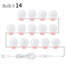 将图片加载到图库查看器,CanLing LED 12V Makeup Mirror Light Bulb Hollywood Vanity Lights Stepless Dimmable Wall Lamp 6 10 14Bulbs Kit for Dressing Table