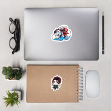 将图片加载到图库查看器,70pcs Demon Slayer Kimetsu No Yaiba Anime Sticker Cosplay Props PVC Waterproof DIY Guitar Car Tanjirou Nezuko Decal Stickers F4