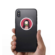 将图片加载到图库查看器,70pcs Demon Slayer Kimetsu No Yaiba Anime Sticker Cosplay Props PVC Waterproof DIY Guitar Car Tanjirou Nezuko Decal Stickers F4