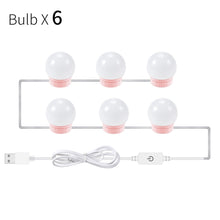 将图片加载到图库查看器,CanLing LED 12V Makeup Mirror Light Bulb Hollywood Vanity Lights Stepless Dimmable Wall Lamp 6 10 14Bulbs Kit for Dressing Table