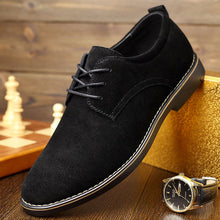 将图片加载到图库查看器,Pointed Toe Casual Soft Suede Business Office Oxfords