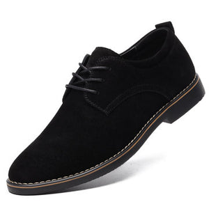 Pointed Toe Casual Soft Suede Business Office Oxfords