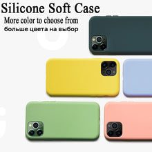 将图片加载到图库查看器，For iPhone 7 6 6S 8 Plus Case Luxury Original Liquid Silicone Soft Cover For iPhone 11 12 Pro X XR XS Max Shockproof Phone Case
