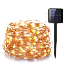 将图片加载到图库查看器，IR Dimmable 11m/21m/31m/51m  LED Outdoor Solar String Lights solar lamp for Fairy Holiday Christmas Party Garland Lighting
