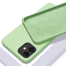 将图片加载到图库查看器，For iPhone 7 6 6S 8 Plus Case Luxury Original Liquid Silicone Soft Cover For iPhone 11 12 Pro X XR XS Max Shockproof Phone Case
